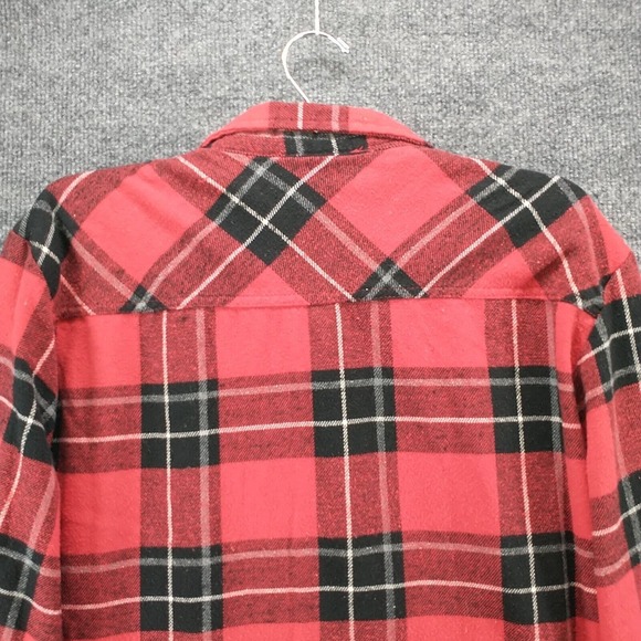 Canyon Creek Men's Flannel Button-Up Shirt Multi Plaid Medium Long Sleeve - Picture 6 of 11